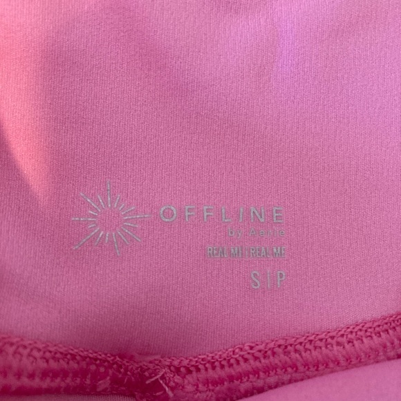 Offline by Aerie Real Me Crossover Flowy Shorts Pink/Orange Paisley Small - Picture 3 of 7